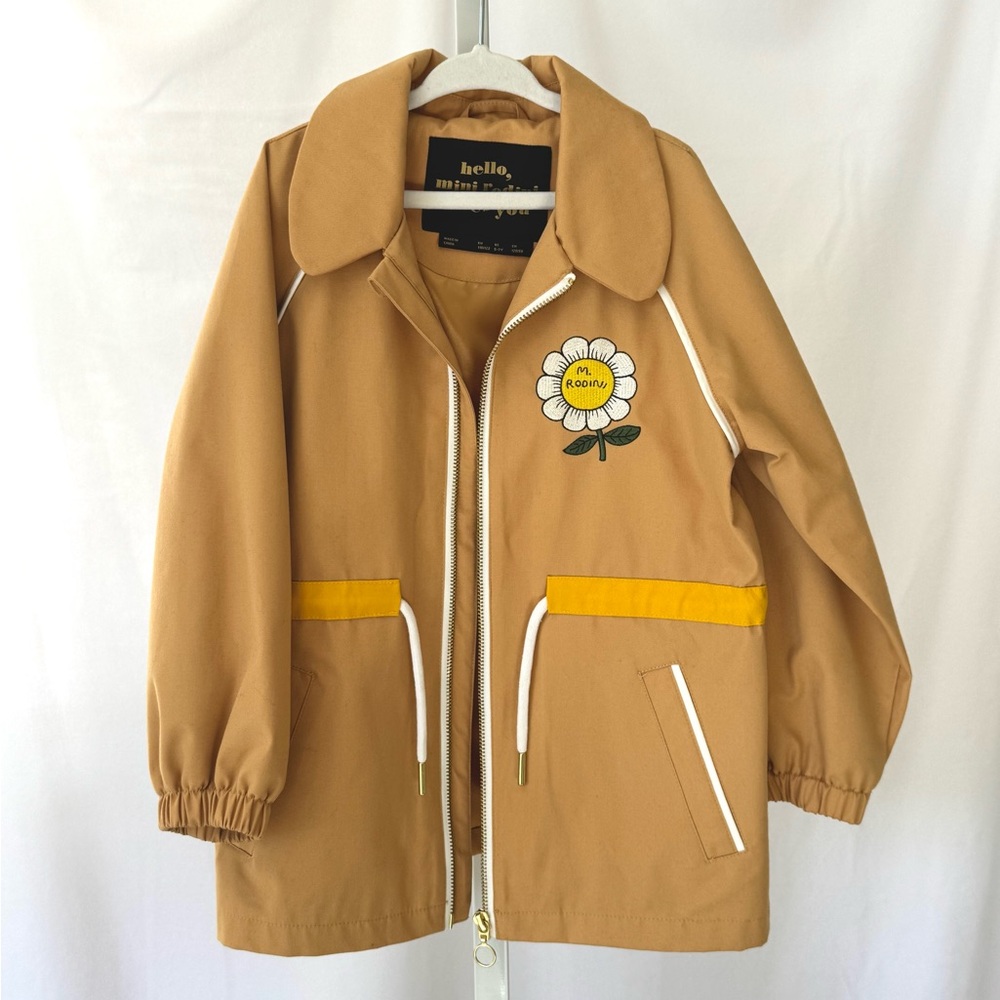 Mini Rodini Flower Jacket, kids size 5-7yo